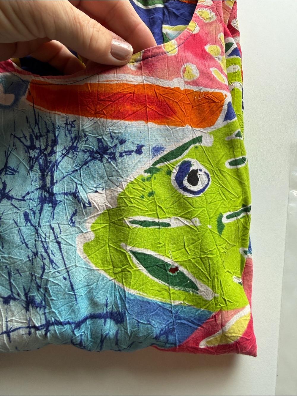 Jams World Vintage Tropical Fish Print dress size Large - Picture 10 of 11